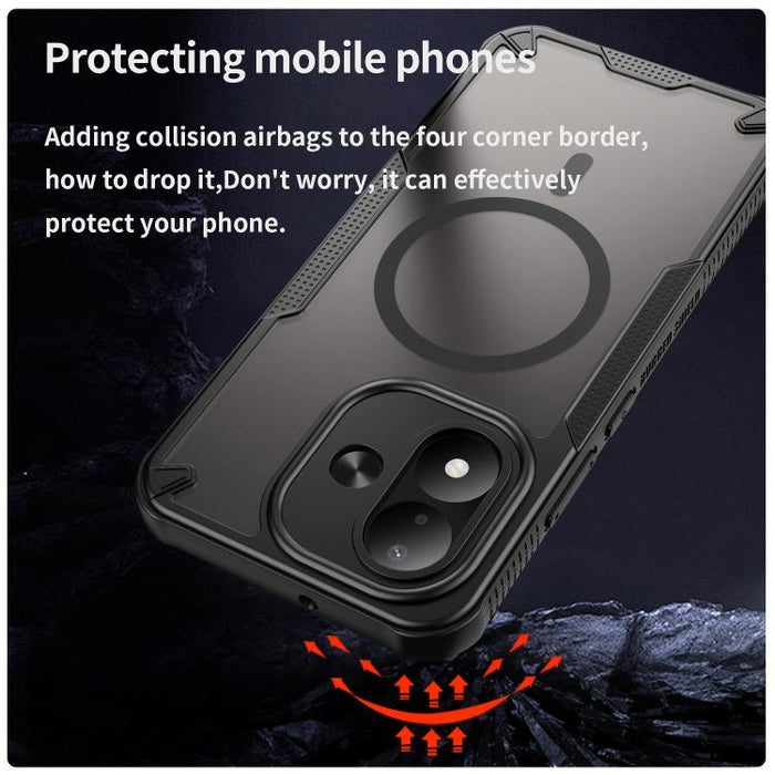 Funda magnética para teléfono Armor Glaze MagSafe, For Redmi Note 15 Pro+ 5G 163.3mm / Poco M8 Pro, For Redmi Note 15 4G / 5G Global 164mm, For Redmi Note 15 Pro 5G Global 163.6mm, For Redmi Note 14 5G Global, For Redmi Note 14 Pro+ 5G                 ...