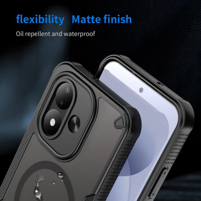 Funda magnética para teléfono Armor Glaze MagSafe, For Redmi Note 15 Pro+ 5G 163.3mm / Poco M8 Pro, For Redmi Note 15 4G / 5G Global 164mm, For Redmi Note 15 Pro 5G Global 163.6mm, For Redmi Note 14 5G Global, For Redmi Note 14 Pro+ 5G                 ...