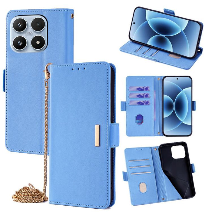 Funda de cuero para teléfono con cadena cruzada, For Xiaomi 17 Pro Max, For Xiaomi 17, For Xiaomi Civi 5 Pro 5G, For Xiaomi 15 Ultra