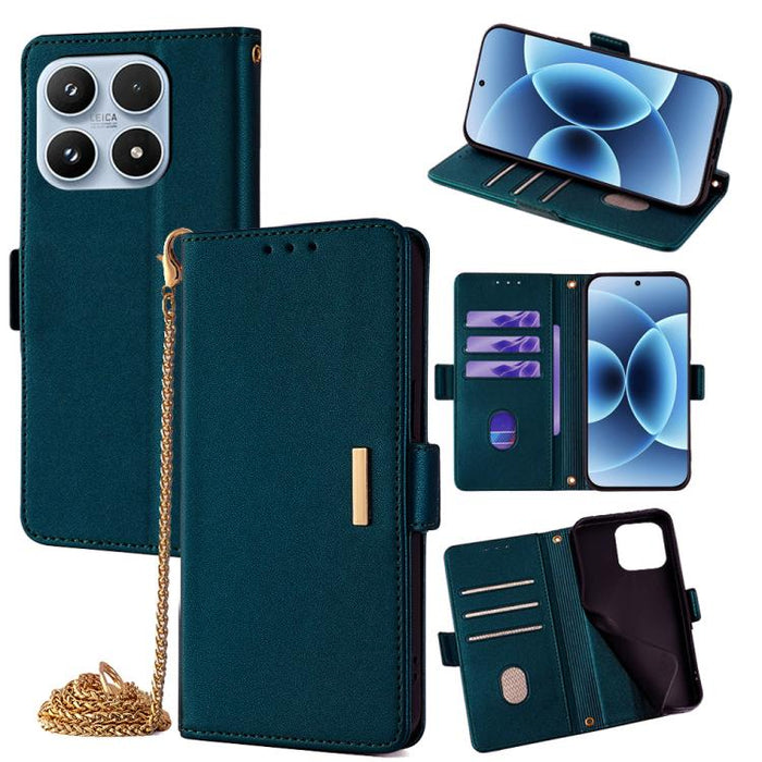 Funda de cuero para teléfono con cadena cruzada, For Xiaomi 17 Pro Max, For Xiaomi 17, For Xiaomi Civi 5 Pro 5G, For Xiaomi 15 Ultra