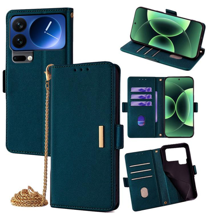 Funda de cuero para teléfono con cadena cruzada, For Xiaomi 17 Pro Max, For Xiaomi 17, For Xiaomi Civi 5 Pro 5G, For Xiaomi 15 Ultra