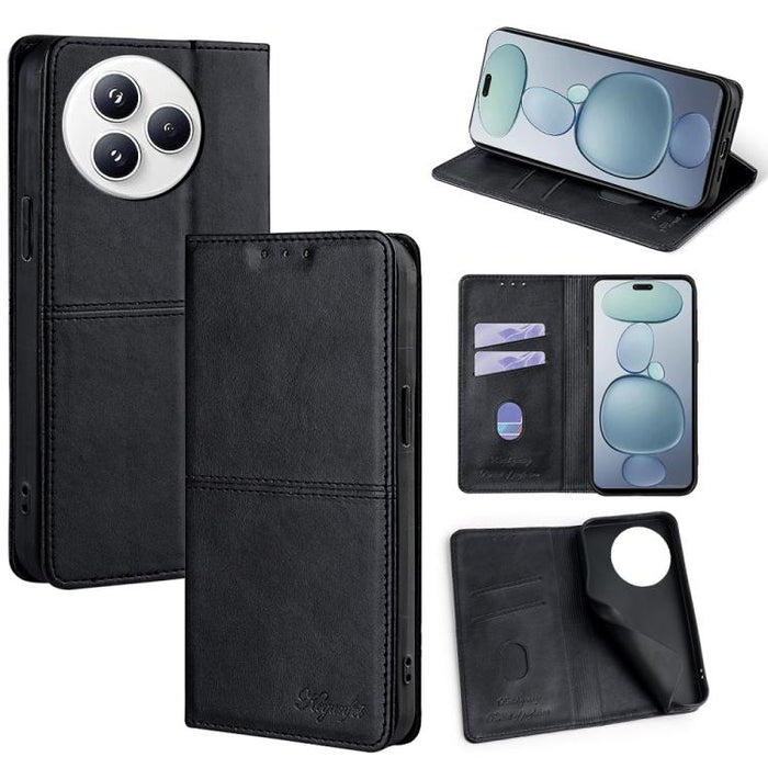 Funda magnética para teléfono de cuero con textura de vaca, For Xiaomi 17 Pro Max, For Xiaomi 17 Pro, For Xiaomi 17, For Xiaomi Civi 5 Pro 5G, For Xiaomi 15 Ultra