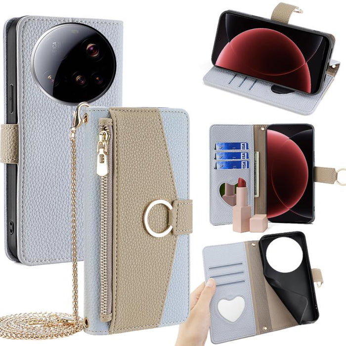 Funda para teléfono de piel con textura de lichi cruzada, For Xiaomi 17 Pro Max, For Xiaomi 17 Pro, For Xiaomi 17, For Xiaomi Civi 5 Pro 5G, For Xiaomi 15 Ultra