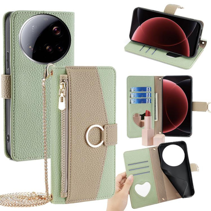 Funda para teléfono de piel con textura de lichi cruzada, For Xiaomi 17 Pro Max, For Xiaomi 17 Pro, For Xiaomi 17, For Xiaomi Civi 5 Pro 5G, For Xiaomi 15 Ultra