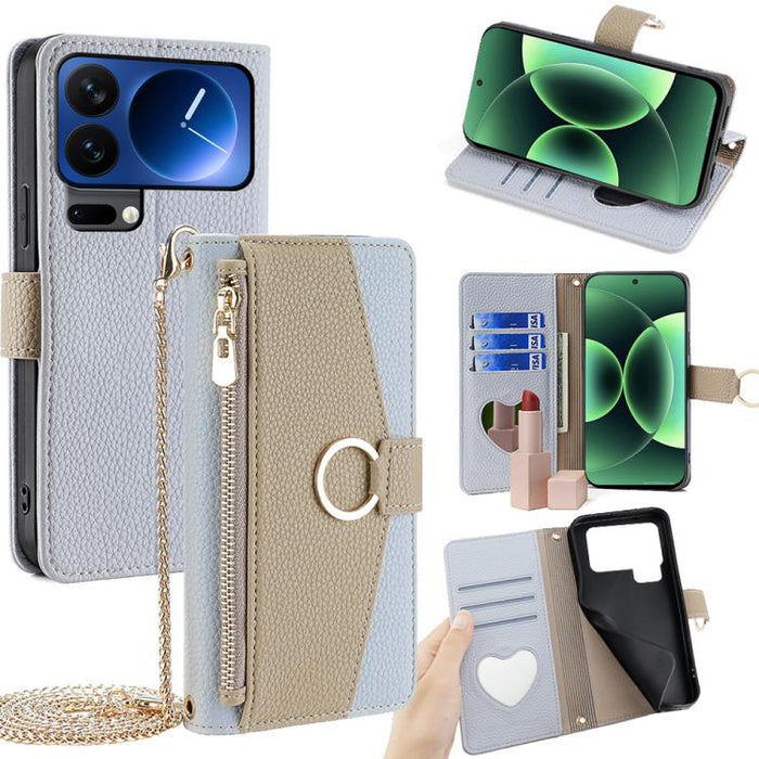 Funda para teléfono de piel con textura de lichi cruzada, For Xiaomi 17 Pro Max, For Xiaomi 17 Pro, For Xiaomi 17, For Xiaomi Civi 5 Pro 5G, For Xiaomi 15 Ultra