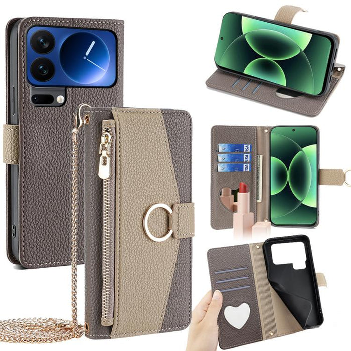 Funda para teléfono de piel con textura de lichi cruzada, For Xiaomi 17 Pro Max, For Xiaomi 17 Pro, For Xiaomi 17, For Xiaomi Civi 5 Pro 5G, For Xiaomi 15 Ultra