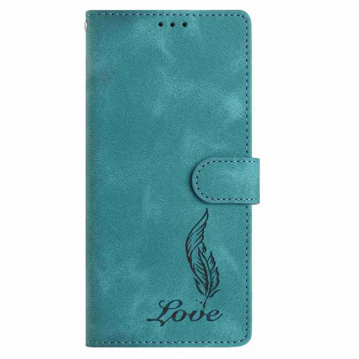 Funda para teléfono de piel sintética con relieve de plumas y tacto suave, For Redmi K90, For Redmi K90 Pro Max, For Redmi 15C 5G / 4G EU 173mm, For Redmi 15 5G / 4G EU 171mm, For Redmi 15C 5G / 4G Global 171mm, For Redmi A5 4G 173.3mm                 ...