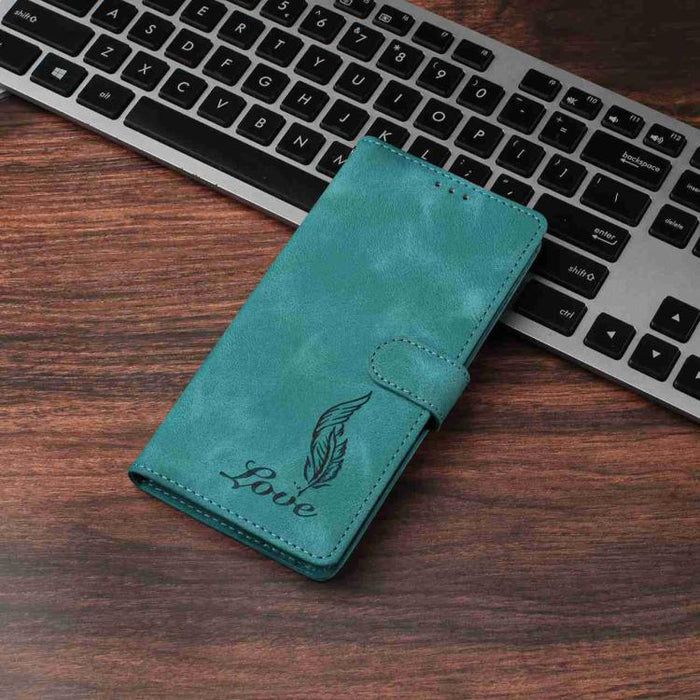 Funda para teléfono de piel sintética con relieve de plumas y tacto suave, For Redmi K90, For Redmi K90 Pro Max, For Redmi 15C 5G / 4G EU 173mm, For Redmi 15 5G / 4G EU 171mm, For Redmi 15C 5G / 4G Global 171mm, For Redmi A5 4G 173.3mm                 ...