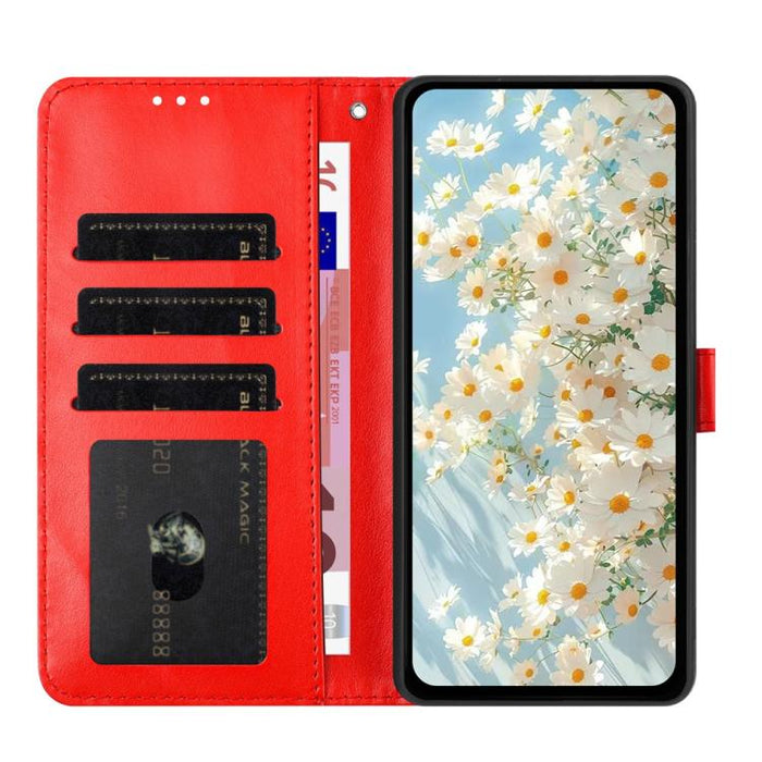 Funda de teléfono de cuero con relieve de margarita, For Redmi A3, For Redmi 13C 4G