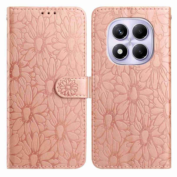 Funda de teléfono de cuero con relieve de margarita, For Redmi K90 Pro Max / Poco F8 Ultra, For Redmi K90 / Poco F8 Pro, For Redmi 15C 5G / 4G EU 173mm, For Redmi 15 5G / 4G EU 171mm, For Redmi 15C 5G / 4G Global 171mm, For Redmi A5 4G 173.3mm         ...