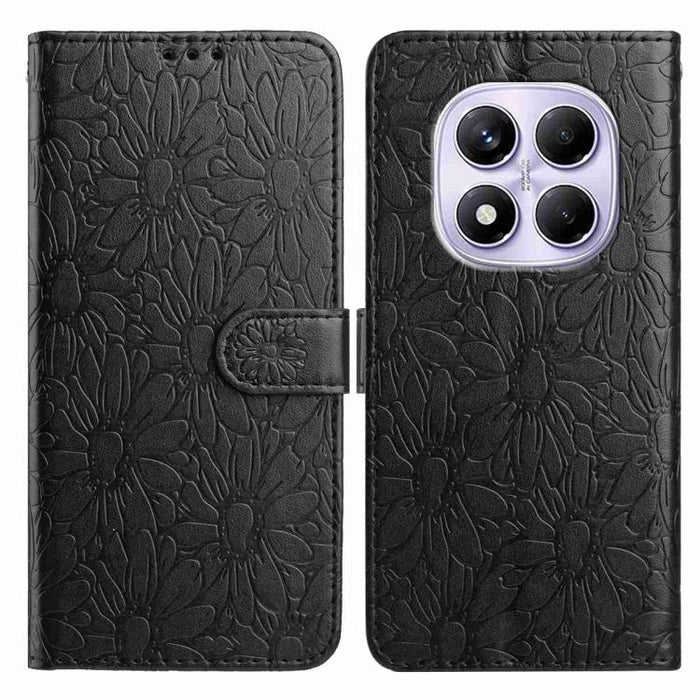Funda de teléfono de cuero con relieve de margarita, For Redmi K90 Pro Max / Poco F8 Ultra, For Redmi K90 / Poco F8 Pro, For Redmi 15C 5G / 4G EU 173mm, For Redmi 15 5G / 4G EU 171mm, For Redmi 15C 5G / 4G Global 171mm, For Redmi A5 4G 173.3mm         ...