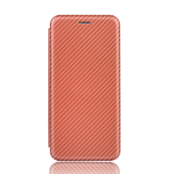 Textura de fibra de carbono Flip horizontal magnético TPU + PC + Funda de cuero PU con ranura para tarjeta, For Kyocera Android One S6, For Kyocera Gratina KYV48, For Ulefone Note 9P, For Sharp Aquos Zero 5G Basic, For iPod Touch 5 / 6 / 7