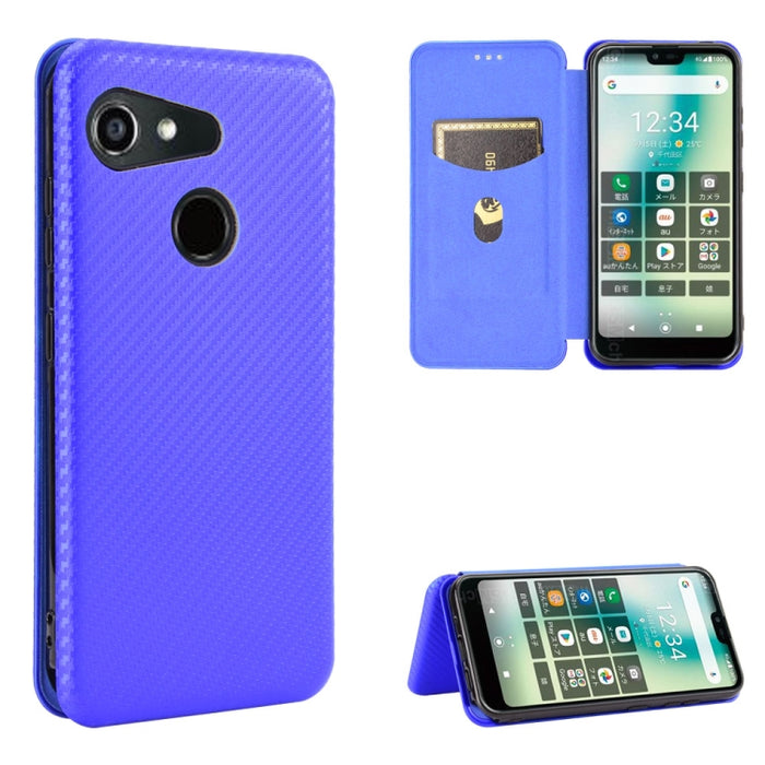 Textura de fibra de carbono Flip horizontal magnético TPU + PC + Funda de cuero PU con ranura para tarjeta, For Kyocera Android One S6, For Kyocera Gratina KYV48, For Ulefone Note 9P, For Sharp Aquos Zero 5G Basic, For iPod Touch 5 / 6 / 7
