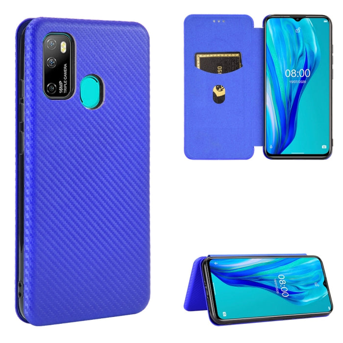 Textura de fibra de carbono Flip horizontal magnético TPU + PC + Funda de cuero PU con ranura para tarjeta, For Kyocera Android One S6, For Kyocera Gratina KYV48, For Ulefone Note 9P, For Sharp Aquos Zero 5G Basic, For iPod Touch 5 / 6 / 7