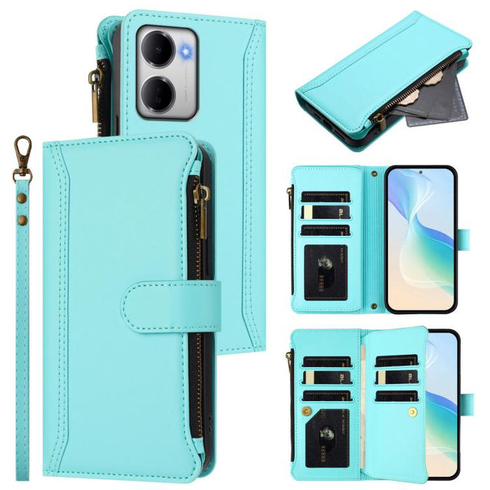Estuche de piel con cierre magnético, 9 ranuras para tarjetas y cremallera, con correa de mano., For Redmi A5 4G 171.7mm / Poco C71, For Redmi K90 Max 5G, For Redmi A7 Pro 4G Global / Poco C85x 5G, For Redmi 15a 5G Global                               ...