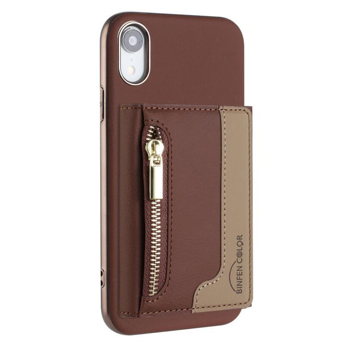 Zipper Horizontal Magnetic Card Bag RFID MagSafe Phone Case, For iPhone 12 / 12 Pro, For iPhone 11 Pro Max, For iPhone 11, For iPhone 11 Pro, For iPhone XR, For iPhone 8 Plus / 7 Plus, For iPhone 8 / 7 / 6