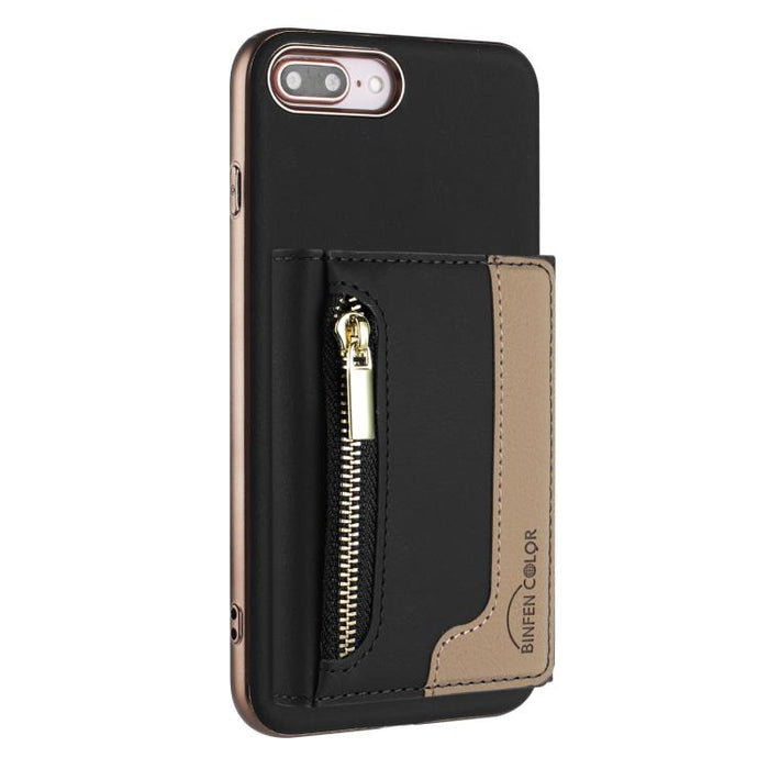 Zipper Horizontal Magnetic Card Bag RFID MagSafe Phone Case, For iPhone 12 / 12 Pro, For iPhone 11 Pro Max, For iPhone 11, For iPhone 11 Pro, For iPhone XR, For iPhone 8 Plus / 7 Plus, For iPhone 8 / 7 / 6