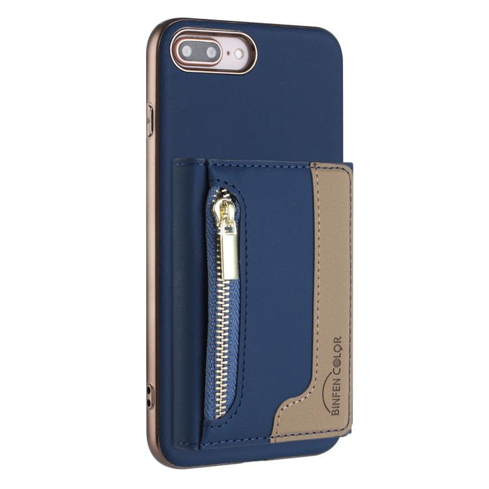Zipper Horizontal Magnetic Card Bag RFID MagSafe Phone Case, For iPhone 12 / 12 Pro, For iPhone 11 Pro Max, For iPhone 11, For iPhone 11 Pro, For iPhone XR, For iPhone 8 Plus / 7 Plus, For iPhone 8 / 7 / 6