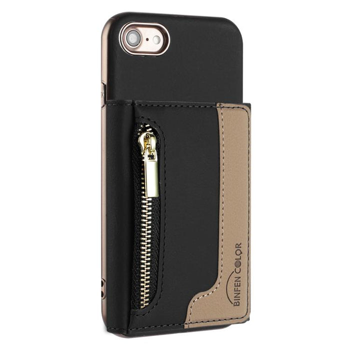 Zipper Horizontal Magnetic Card Bag RFID MagSafe Phone Case, For iPhone 12 / 12 Pro, For iPhone 11 Pro Max, For iPhone 11, For iPhone 11 Pro, For iPhone XR, For iPhone 8 Plus / 7 Plus, For iPhone 8 / 7 / 6