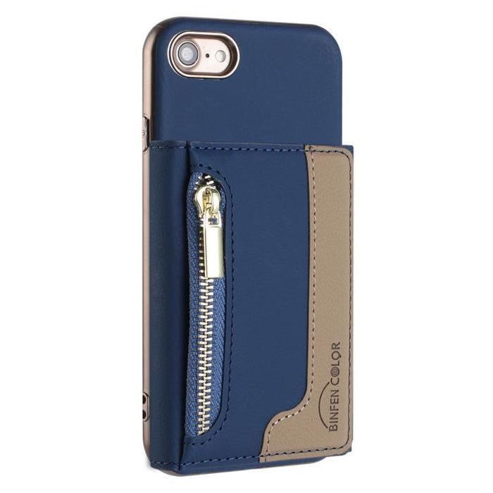 Zipper Horizontal Magnetic Card Bag RFID MagSafe Phone Case, For iPhone 12 / 12 Pro, For iPhone 11 Pro Max, For iPhone 11, For iPhone 11 Pro, For iPhone XR, For iPhone 8 Plus / 7 Plus, For iPhone 8 / 7 / 6