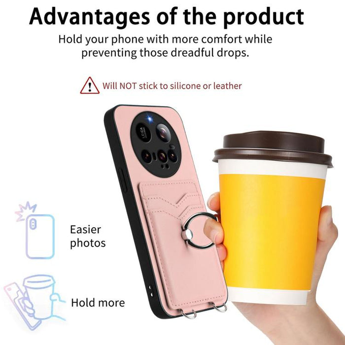 Funda para teléfono con tarjetero y anillo R20, For Xiaomi 15 Ultra, For Xiaomi Poco X7 Pro