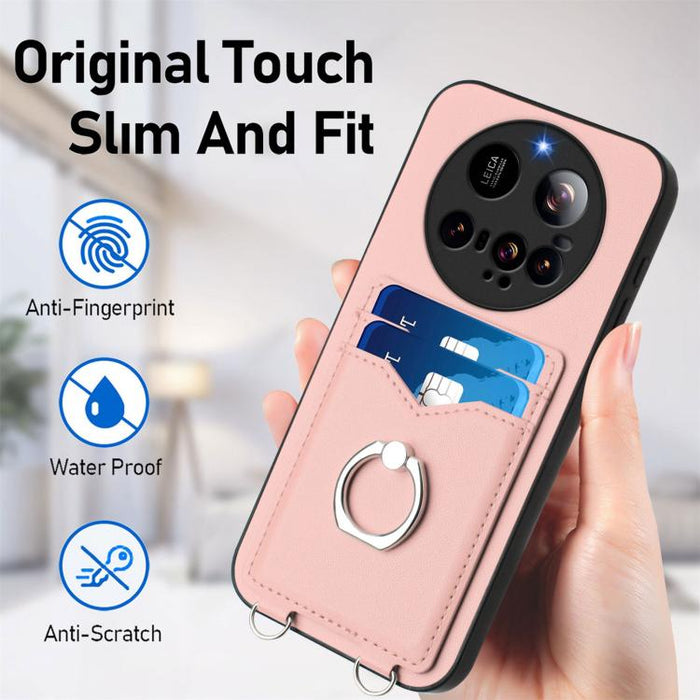 Funda para teléfono con tarjetero y anillo R20, For Xiaomi 15 Ultra, For Xiaomi Poco X7 Pro