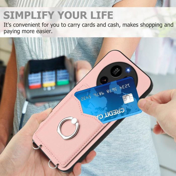 Funda para teléfono con tarjetero y anillo R20, For Xiaomi 15 Ultra, For Xiaomi Poco X7 Pro