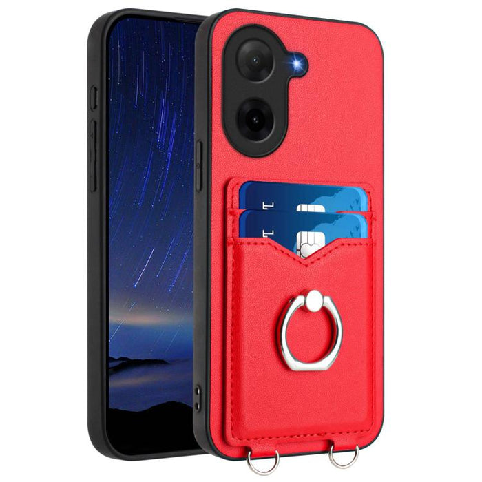 Funda para teléfono con tarjetero y anillo R20, For Redmi Turbo 4 Pro / Xiaomi Poco F7, For Redmi A5 4G 171.7mm / Xiaomi Poco C71