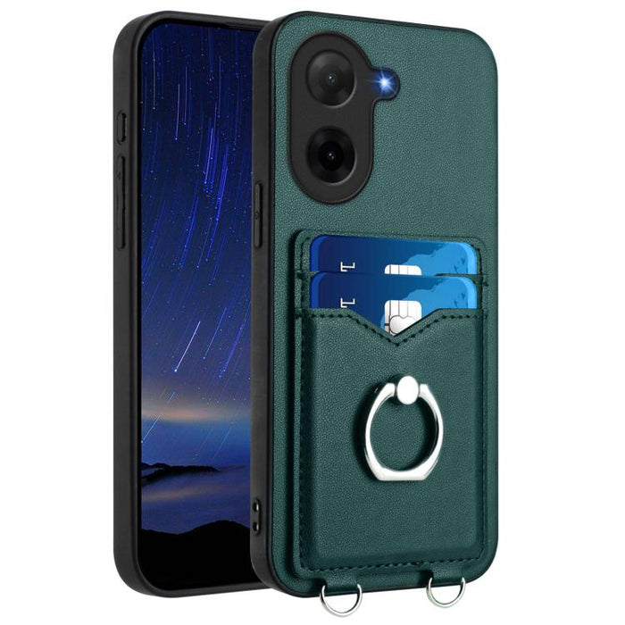 Funda para teléfono con tarjetero y anillo R20, For Redmi Turbo 4 Pro / Xiaomi Poco F7, For Redmi A5 4G 171.7mm / Xiaomi Poco C71