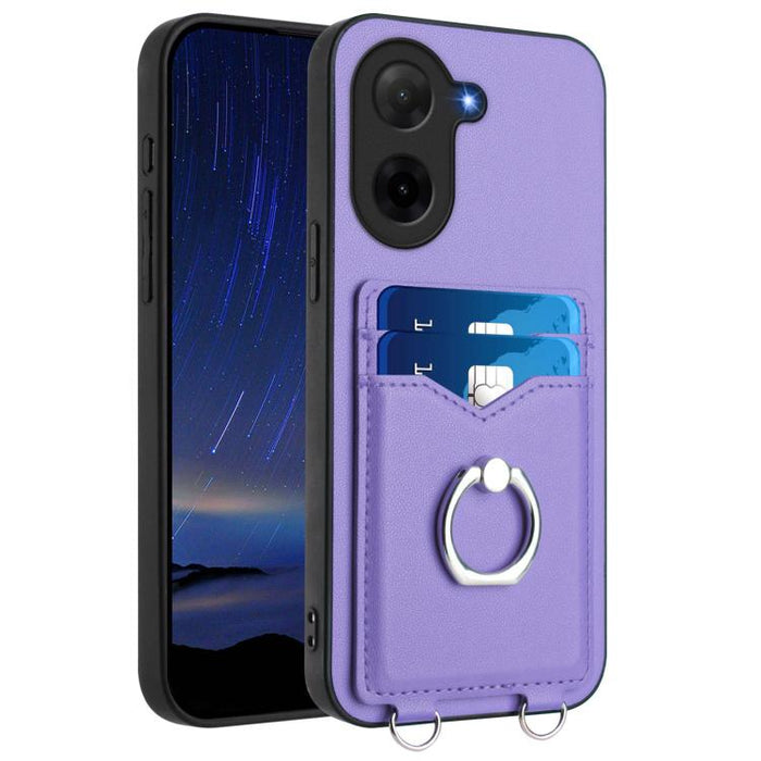 Funda para teléfono con tarjetero y anillo R20, For Redmi Turbo 4 Pro / Xiaomi Poco F7, For Redmi A5 4G 171.7mm / Xiaomi Poco C71