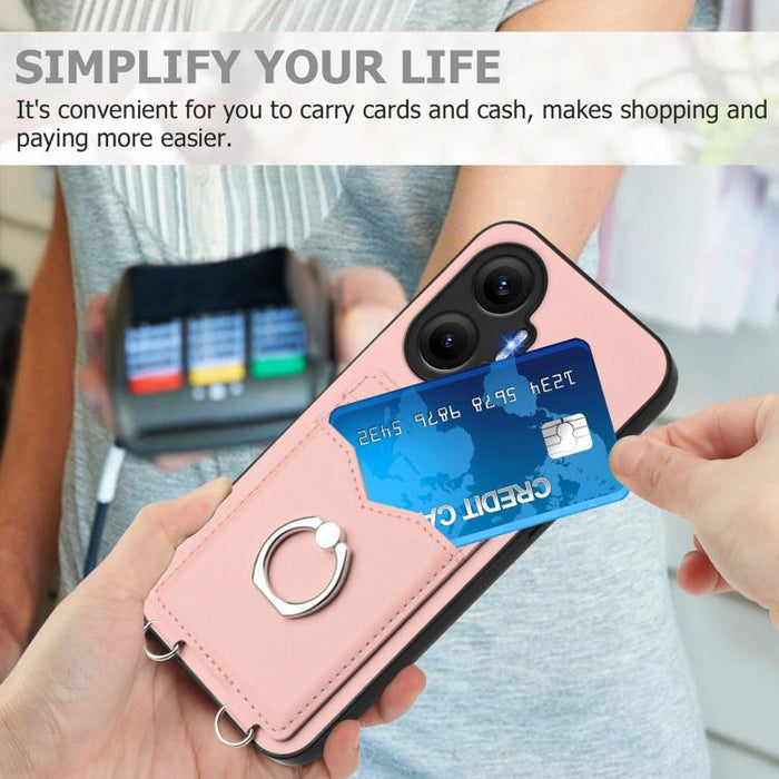 Funda para teléfono con tarjetero y anillo R20, For Redmi Turbo 4 Pro / Xiaomi Poco F7, For Redmi A5 4G 171.7mm / Xiaomi Poco C71