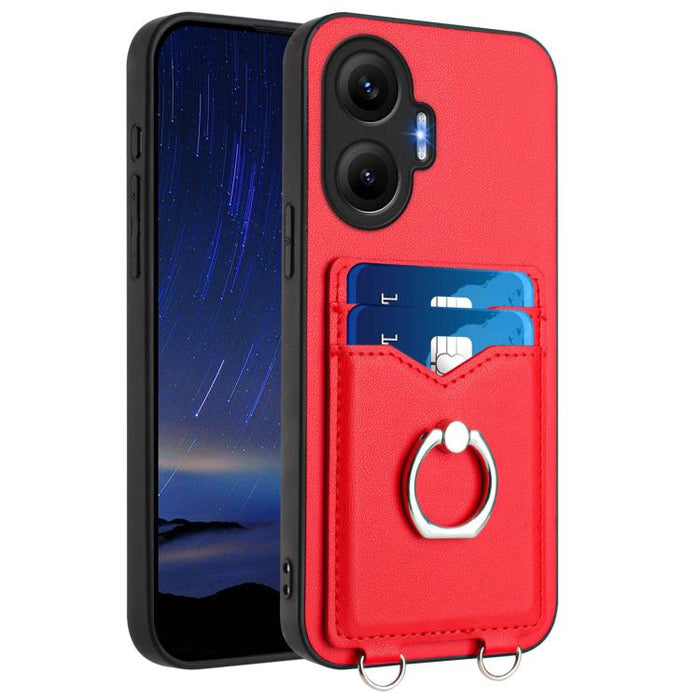 Funda para teléfono con tarjetero y anillo R20, For Redmi Turbo 4 Pro / Xiaomi Poco F7, For Redmi A5 4G 171.7mm / Xiaomi Poco C71