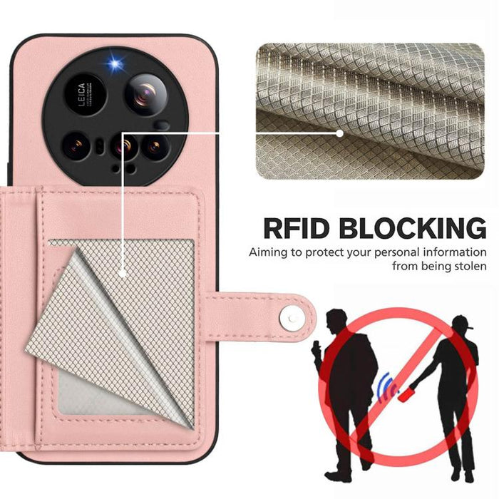 Funda para teléfono con tarjetero y protección RFID antirrobo, For Xiaomi 15 Ultra, For Xiaomi Poco X7 Pro