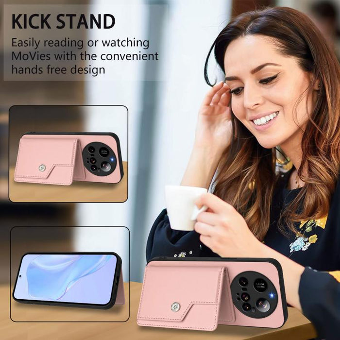 Funda para teléfono con tarjetero y protección RFID antirrobo, For Xiaomi 15 Ultra, For Xiaomi Poco X7 Pro