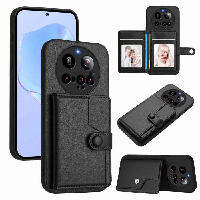 Funda para teléfono con tarjetero y protección RFID antirrobo, For Xiaomi 15 Ultra, For Xiaomi Poco X7 Pro