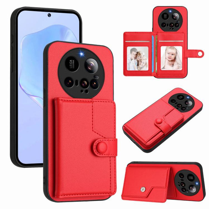 Funda para teléfono con tarjetero y protección RFID antirrobo, For Xiaomi 15 Ultra, For Xiaomi Poco X7 Pro