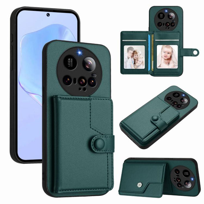 Funda para teléfono con tarjetero y protección RFID antirrobo, For Xiaomi 15 Ultra, For Xiaomi Poco X7 Pro