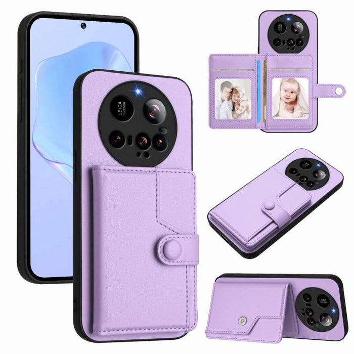 Funda para teléfono con tarjetero y protección RFID antirrobo, For Xiaomi 15 Ultra, For Xiaomi Poco X7 Pro