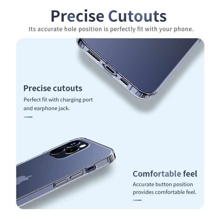 Estuche protector a prueba de golpes de TPU transparente Rock Early Series