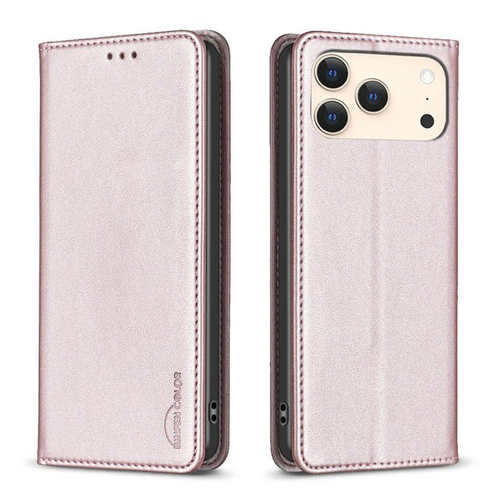 Magnetic Leather Phone Case, For iPhone 17 Pro Max