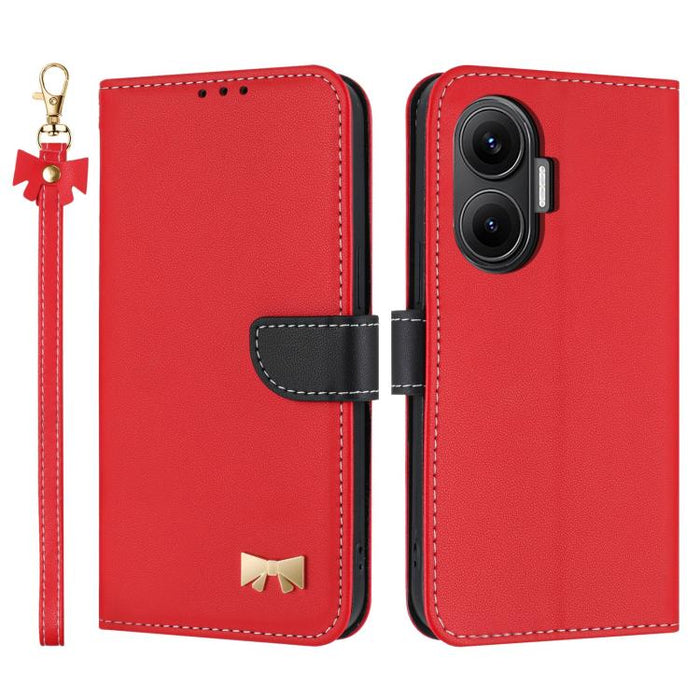 Funda de cuero con lazo metálico para teléfono con correa de mano, For Redmi 15a 5G Global, For Redmi Turbo 5 Max 5G / Poco X8 Pro Max 5G, For Redmi Turbo 5 5G / Poco X8 Pro 5G, For Redmi K90 Pro Max / Poco F8 Ultra                                     ...