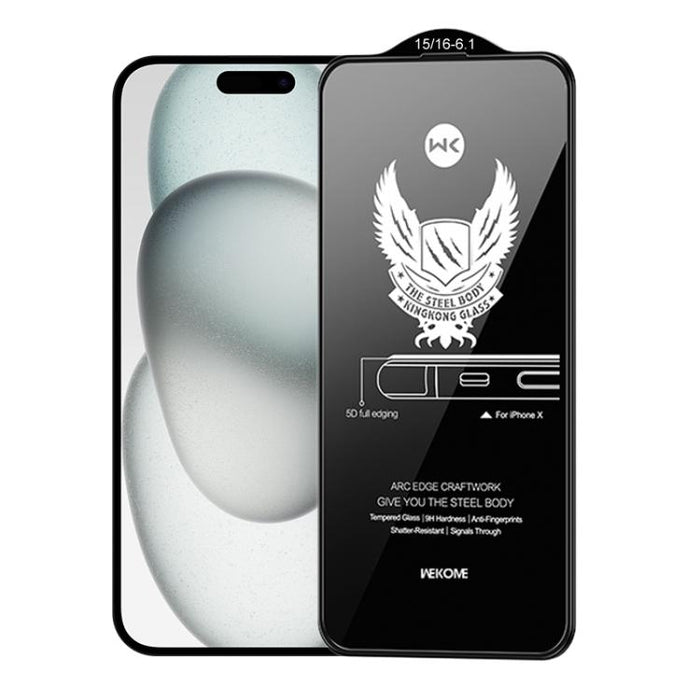 WK WTP-012 KinKong 0.25mm 9H 4D Curved Privacy Tempered Glass Film, For iPhone 16 Pro Max, For iPhone 16 Pro, For iPhone 16 Plus / 15 Plus, For iPhone 16 / 15, For iPhone 15 Pro Max, For iPhone 15 Pro, For iPhone 13 Pro Max / 14 Plus                   ...