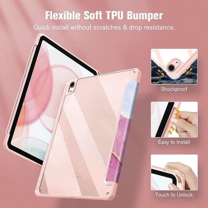 Marble Pattern Crystal Acrylic Smart Tablet Leather Case with Pen Slot, For iPad Air 13 2026 / 2025 / 2024, For iPad Air 11 2026 / 2025 / 2024, For iPad Pro 13 2025 / 2024, For iPad Pro 11 2025 / 2024, For iPad 2025 / 2022, For iPad mini 6 / mini 2024 ...
