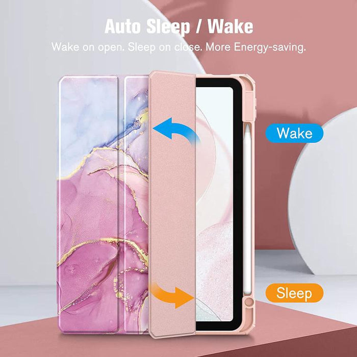 Marble Pattern Crystal Acrylic Smart Tablet Leather Case with Pen Slot, For iPad Air 13 2026 / 2025 / 2024, For iPad Air 11 2026 / 2025 / 2024, For iPad Pro 13 2025 / 2024, For iPad Pro 11 2025 / 2024, For iPad 2025 / 2022, For iPad mini 6 / mini 2024 ...