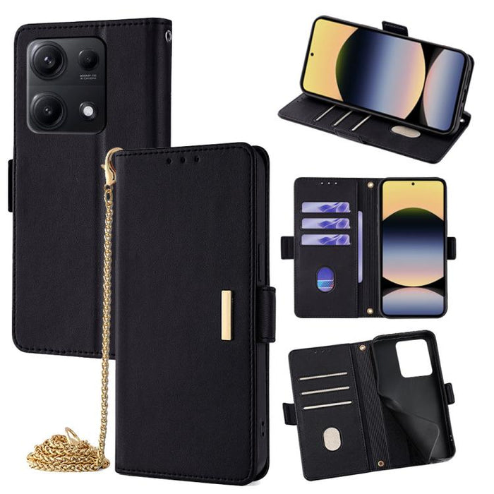 Funda de cuero para teléfono con cadena cruzada, For Redmi A7 Pro 4G / 5G 171mm / Poco C85x, For Redmi Turbo 5 Max / Poco X8 Pro Max 5G, For Redmi Turbo 5 / Poco X8 Pro 5G, For Redmi K90 Pro Max / Poco F8 Ultra, For Redmi K90 / Poco F8 Pro             ...