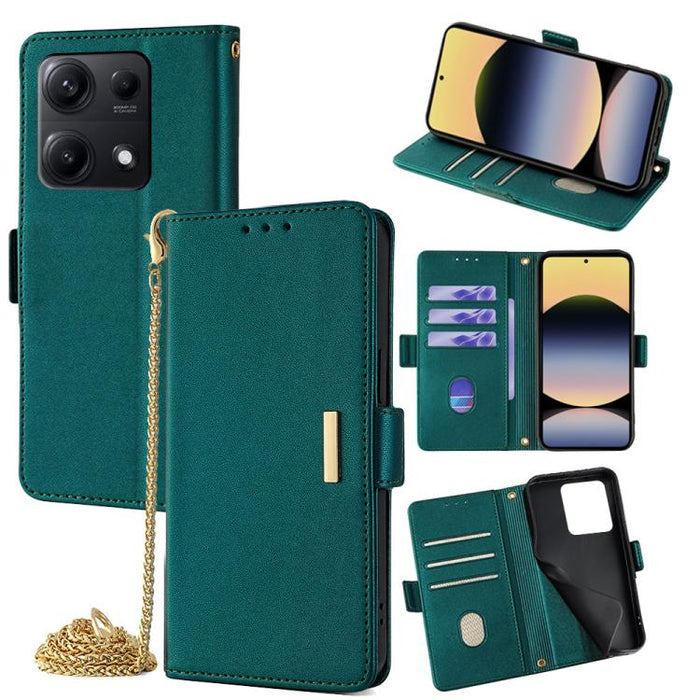 Funda de cuero para teléfono con cadena cruzada, For Redmi A7 Pro 4G / 5G 171mm / Poco C85x, For Redmi Turbo 5 Max / Poco X8 Pro Max 5G, For Redmi Turbo 5 / Poco X8 Pro 5G, For Redmi K90 Pro Max / Poco F8 Ultra, For Redmi K90 / Poco F8 Pro             ...