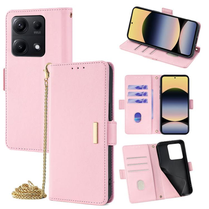 Funda de cuero para teléfono con cadena cruzada, For Redmi A7 Pro 4G / 5G 171mm / Poco C85x, For Redmi Turbo 5 Max / Poco X8 Pro Max 5G, For Redmi Turbo 5 / Poco X8 Pro 5G, For Redmi K90 Pro Max / Poco F8 Ultra, For Redmi K90 / Poco F8 Pro             ...