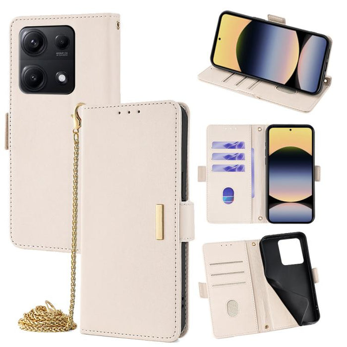 Funda de cuero para teléfono con cadena cruzada, For Redmi A7 Pro 4G / 5G 171mm / Poco C85x, For Redmi Turbo 5 Max / Poco X8 Pro Max 5G, For Redmi Turbo 5 / Poco X8 Pro 5G, For Redmi K90 Pro Max / Poco F8 Ultra, For Redmi K90 / Poco F8 Pro             ...