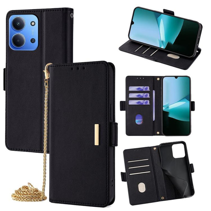 Funda de cuero para teléfono con cadena cruzada, For Redmi A7 Pro 4G / 5G 171mm / Poco C85x, For Redmi Turbo 5 Max / Poco X8 Pro Max 5G, For Redmi Turbo 5 / Poco X8 Pro 5G, For Redmi K90 Pro Max / Poco F8 Ultra, For Redmi K90 / Poco F8 Pro             ...