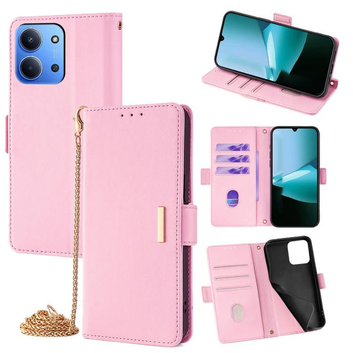 Funda de cuero para teléfono con cadena cruzada, For Redmi A7 Pro 4G / 5G 171mm / Poco C85x, For Redmi Turbo 5 Max / Poco X8 Pro Max 5G, For Redmi Turbo 5 / Poco X8 Pro 5G, For Redmi K90 Pro Max / Poco F8 Ultra, For Redmi K90 / Poco F8 Pro             ...